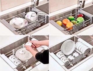Khay INOX Đa Năng Để Bồn Rửa Chén🌺