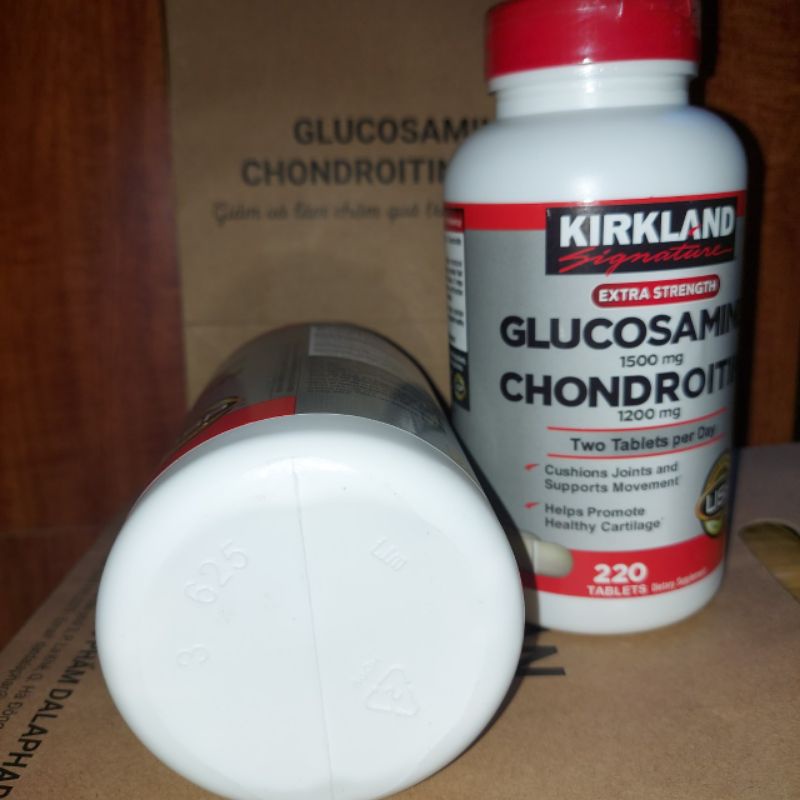 《combo 3 hộp Date 2025》Glucosamine Chondroitin Sulfate Kirkland 220 Viên Mỹ