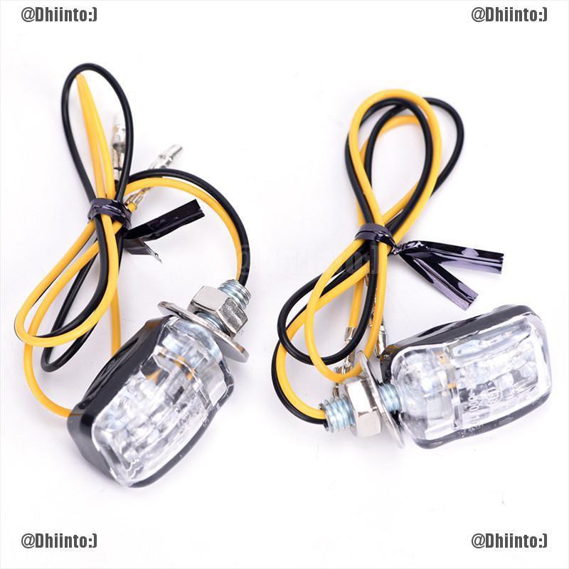 Bộ 2 đèn xi nhan mini 6 bóng led 12v chuyên dùng cho xe mô tô