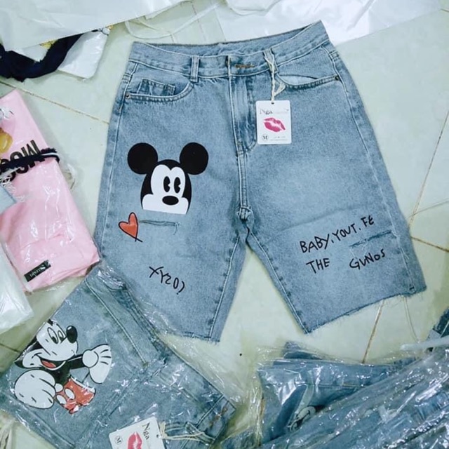Quần ngố mickey