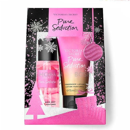 Bộ giftset Victoria's Secret 75ml mist &amp; 75ml lotion - Pure Seduction (Mỹ)