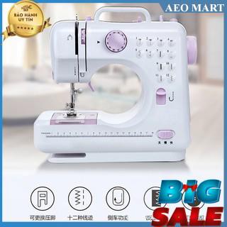 Máy May Mini Gia Đình  FHSM 505A 12 Kiểu May Khác Nhau, Phù Hợp Với Mọi Loại Vải -  Bảo Hành Lỗi 1 Đổi 1