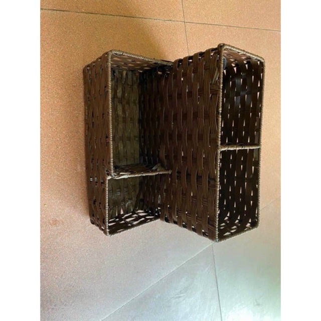 Ống 4 ngăn đựng đũa giấy ăn hoặc khay gia vị