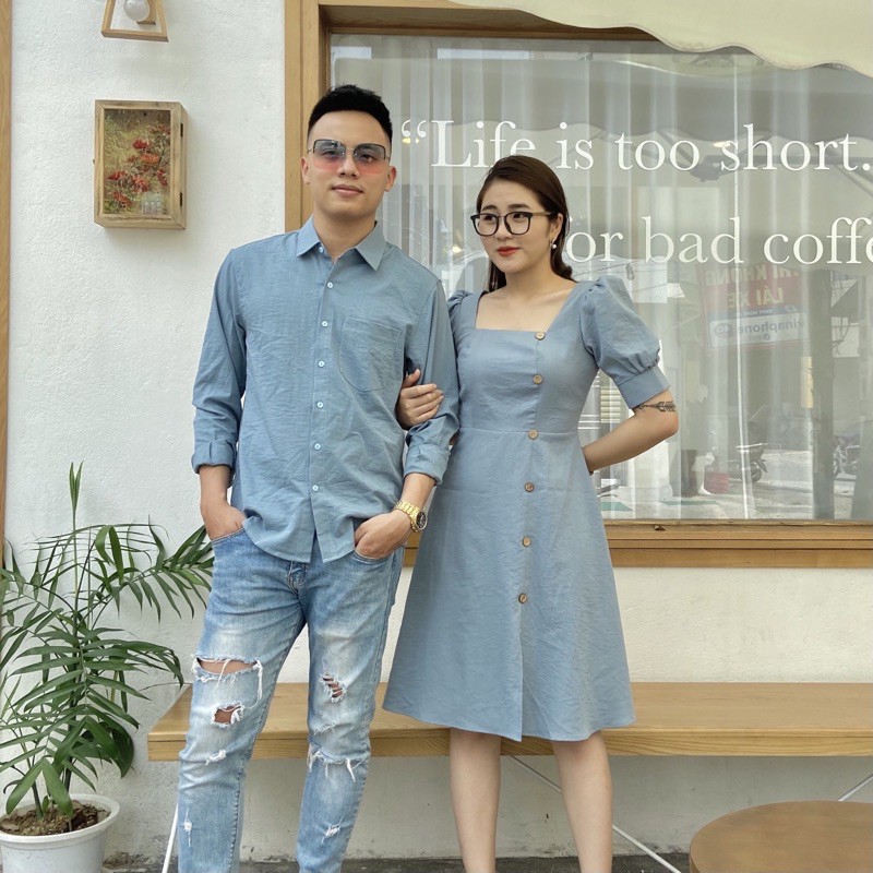 Đồ đôi thời trang, váy áo đôi phong cách Hàn Quốc
