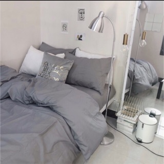 Chăn ga gối cotton poly - Mẫu ghi trơn.