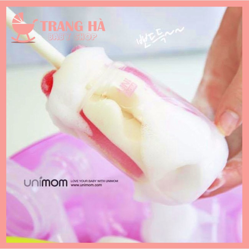 CHÍNH HÃNGCombo Nước Rửa Bình Và Núm Ti Unimom Chính Hãng Hàn Quốc