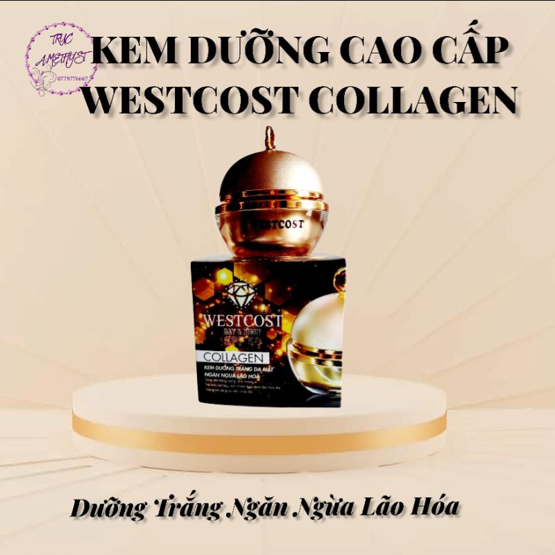 KEM DƯỠNG SIÊU TRẮNG WESTCOST COLLAGEN CỐT YẾN SPF 50