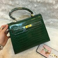 Túi xách da bóng vân rắn kiểu dáng kelly