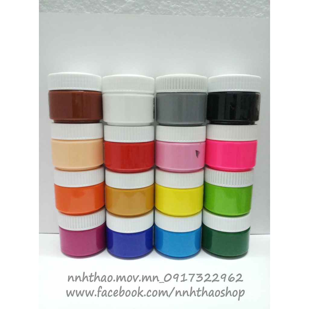 Combo 16 màu acrylic loại 100ml