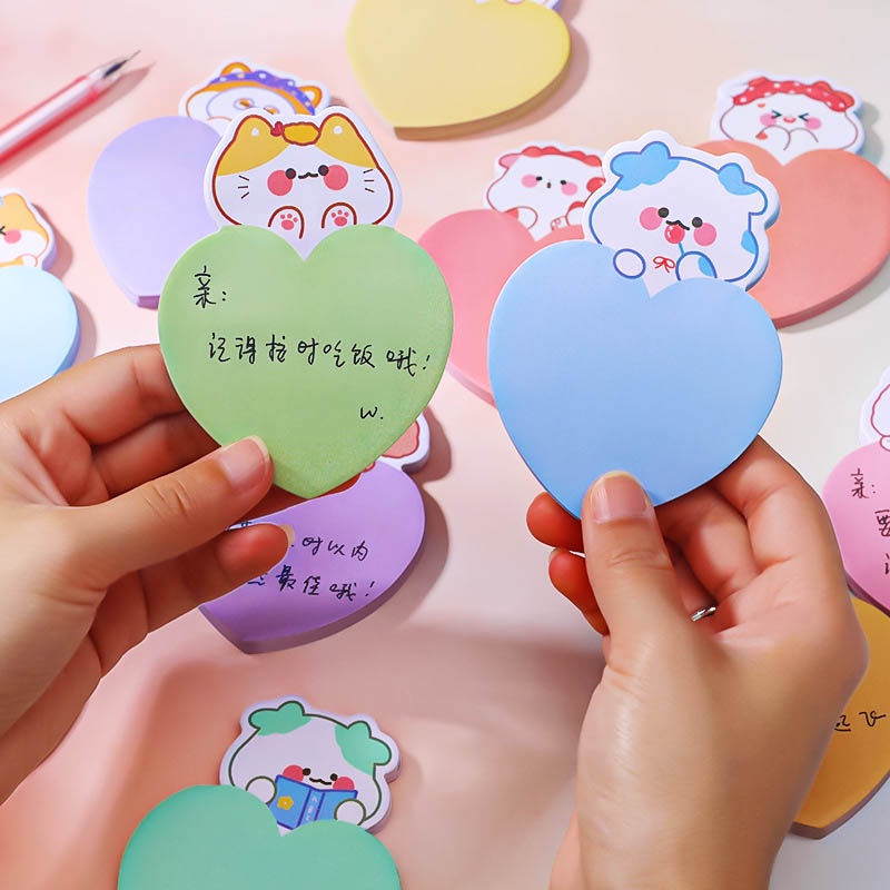 Giấy Ghi Chú Họa Tiết Động Vật Dễ Thương Sáng Tạo
