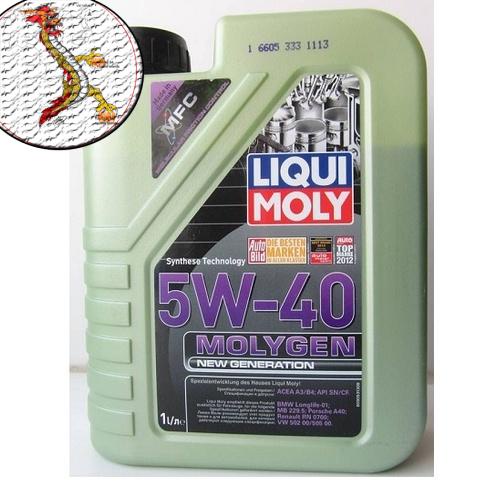 [Siêu Sale]  Nhớt Liqui Moly 5W40 Molygen 1L 100% tổng hợp, nhớt liqui molygen dùng cho xe tay ga 5W40 nhập khẩu từ Đức