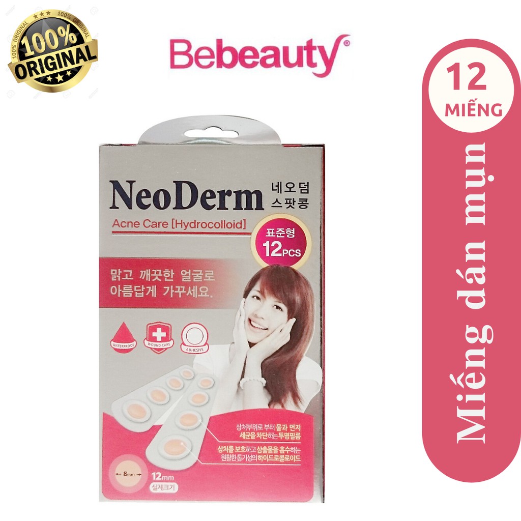 Miếng dán mụn NeoDerm Hàn Quốc (12 miếng/hộp) - 0403429