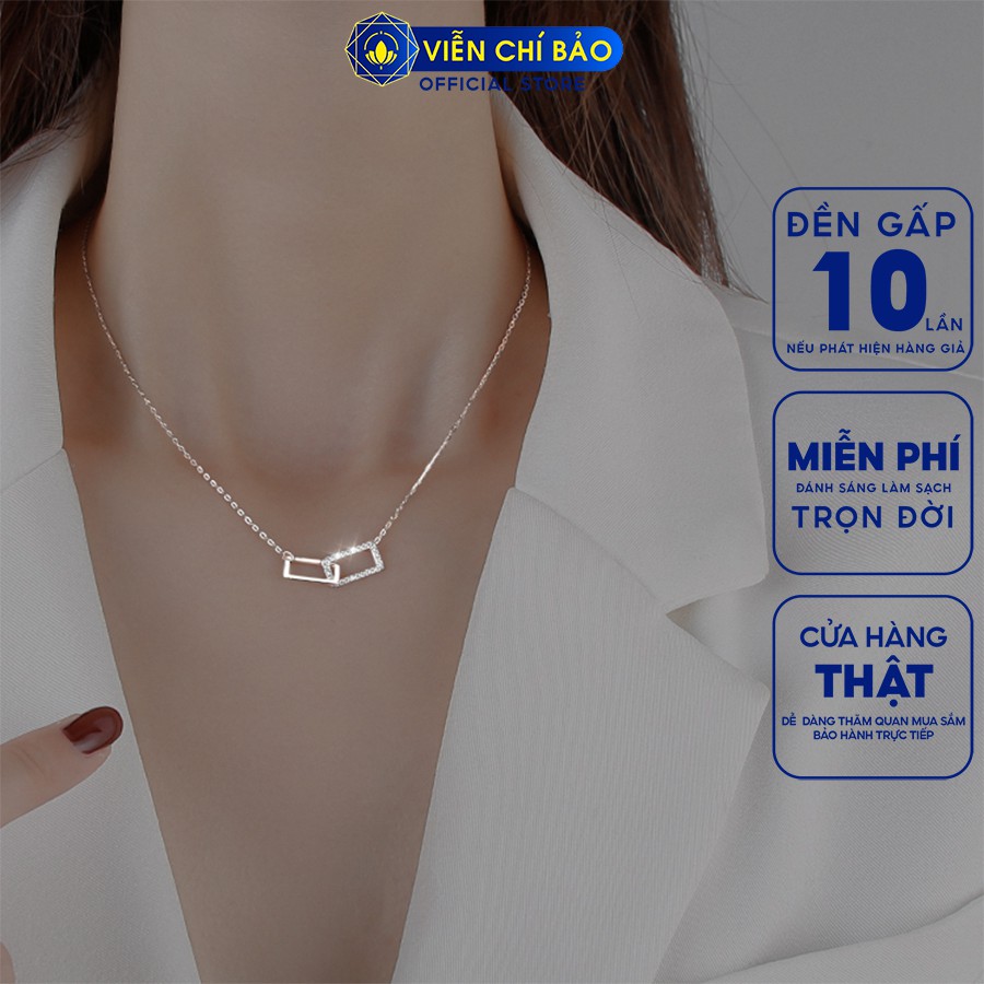 Dây chuyền bạc nữ Agnes chất liệu bạc 925 thời trang phụ kiện trang sức nữ Viễn Chí Bảo D000186