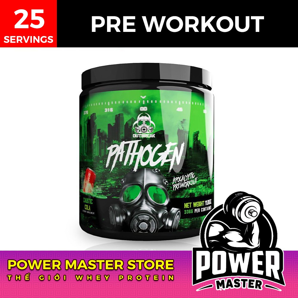 PATHOGEN Pre workout Tăng sức mạnh, cung cấp năng lượng trước tập, giúp cơ bắp mạnh mẽ hơn (25 lần dùng)