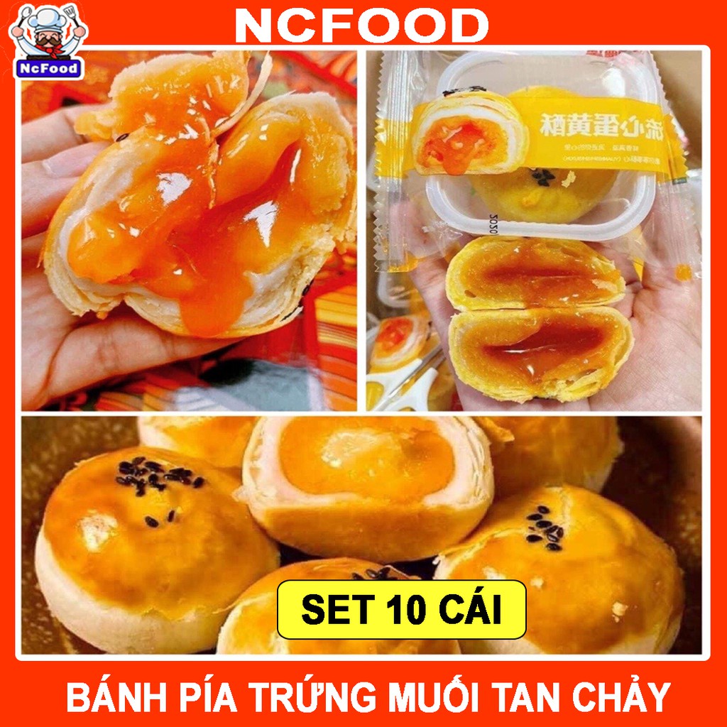 [SET 10 CÁI] Bánh Pía Trứng Muối Tan Chảy Đài Loan