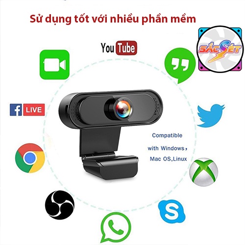 Webcam Mini Hd 1080p Tích Hợp Micro Tiện Dụng Cho Máy Tính. Phục vụ tốt cho học Zoom, học Online tại nhà. | BigBuy360 - bigbuy360.vn