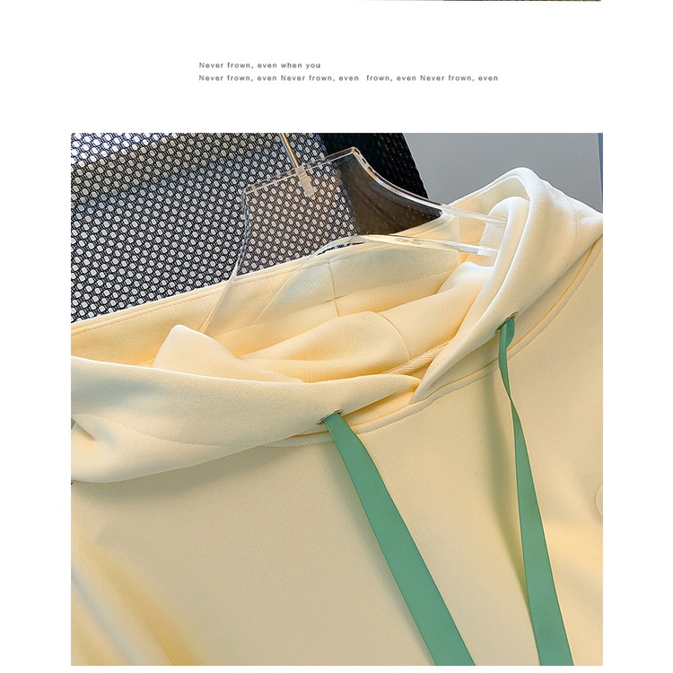 Áo Hoodies Có Nón Dài Tay Giả Hai Lớp Thiết Kế Mới Thời Trang Mùa Thu Dành Cho Nữ