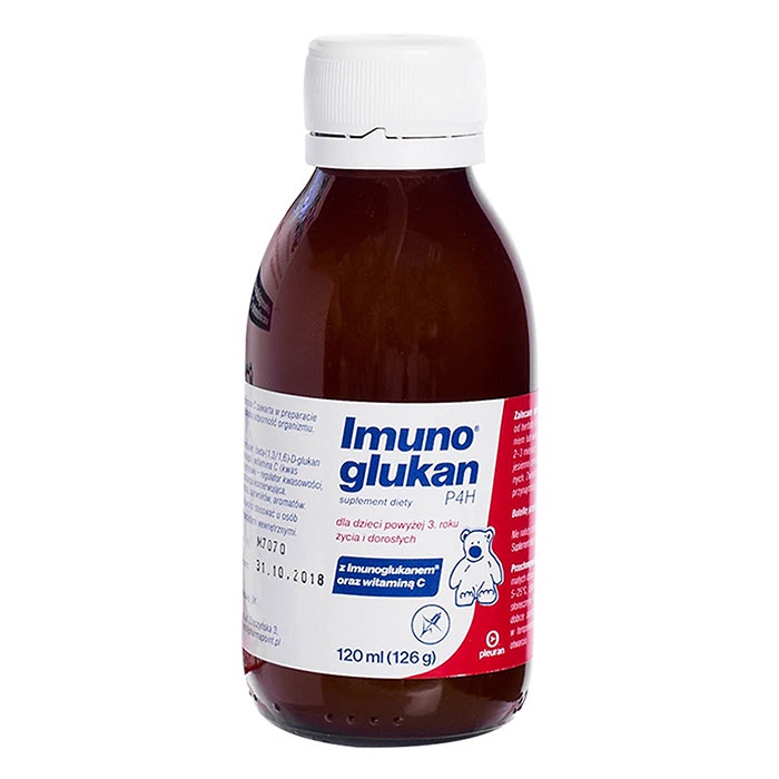 Imunoglukan P4H Syrup 120ml Slovakia - Tăng Cường Sức Đề Kháng Cho Bé Giảm Bệnh Đường Hô Hấp