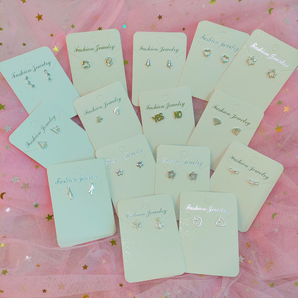 Bông tai bạc s925 nhỏ nhắn đáng yêu