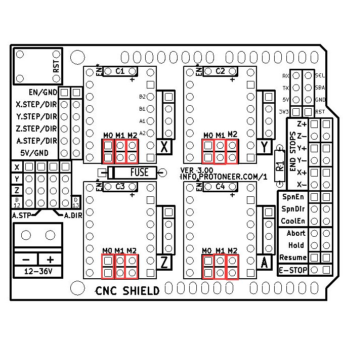 Mạch mở rộng điều khiển Arduino CNC Shield V3