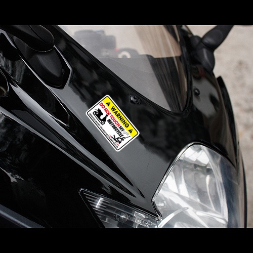 “Đừng chạm vào xe máy của tôi” Hình dán cảnh báo &quot;Đừng chạm vào xe máy của tôi&quot; Motocross Xe tay ga Xe đạp Decal phản quang Đối với YAMAHA