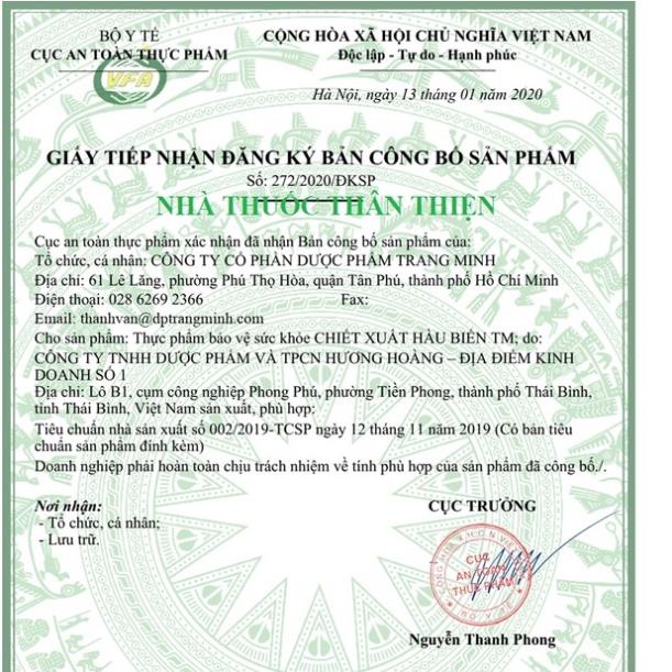 CHIẾT XUẤT HÀU BIỂN TM - Giúp bổ thận tráng dương, tăng cường sinh lực, hỗ trợ tăng cường chức năng sinh lý nam giới (30