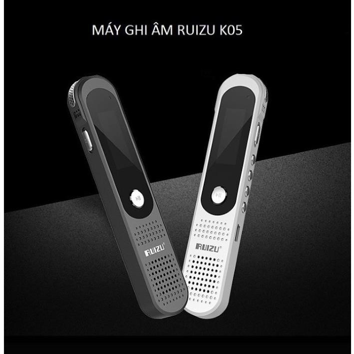 Mua ngay Máy Ghi Âm Chuyên Nghiệp Ruizu K05 Bộ Nhớ Trong 8GB - Micro lọc tạp âm tốt [Giảm giá 5%]