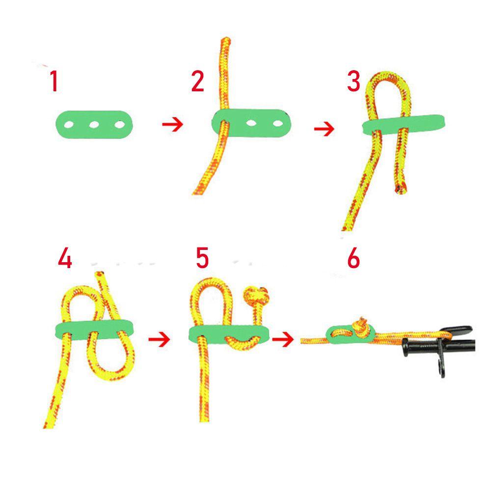 Set 5 / 10 Móc Khóa Dây Lều Trại Bằng Nhựa Tiện Dụng