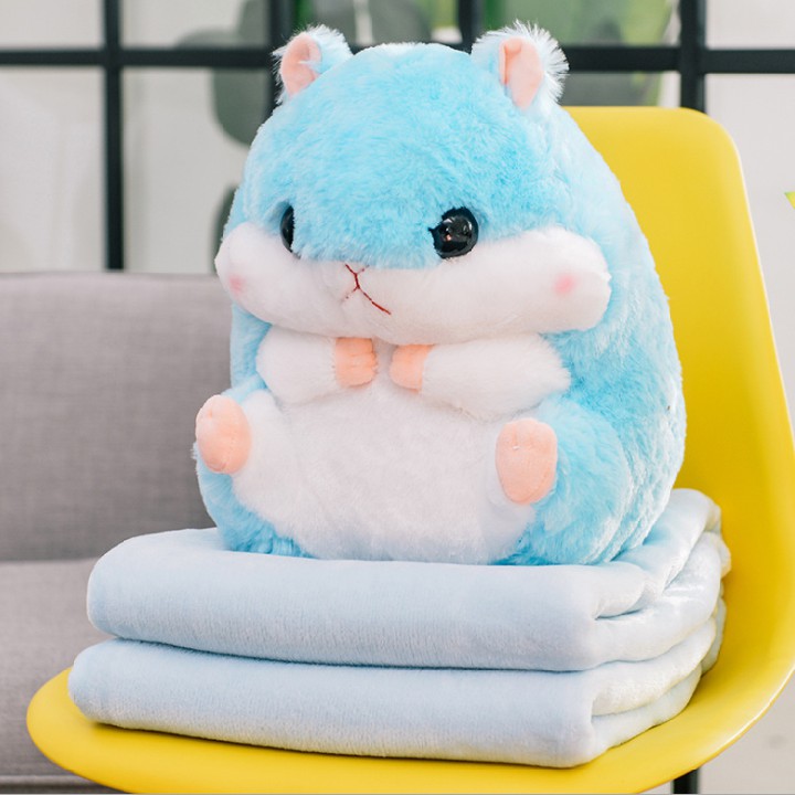 Bộ chăn gối hình chuột hamster