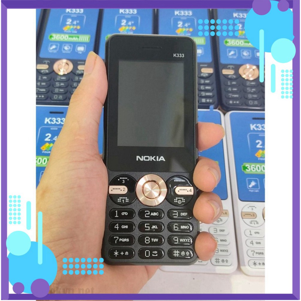 GIÁ TỐT NHẤT $ Điện thoại 4 sim NOKIA K333 - Thiết kế nhỏ gọn, bảo hành 12 tháng $ GIÁ TỐT NHẤT