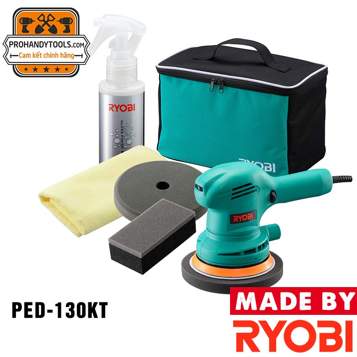 Máy chà nhám tròn Ryobi PED-130KT 300W - Đường kính đĩa 125mm