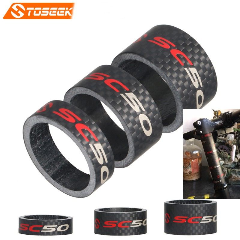 3 Vòng đệm cổ xe đạp MTB chất liệu carbon