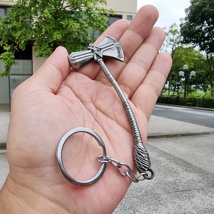 Móc Khóa Rìu Thor. Móc Treo Chìa Khóa Avengers. Chất Liệu Hợp Kim Nhôm Cao Cấp