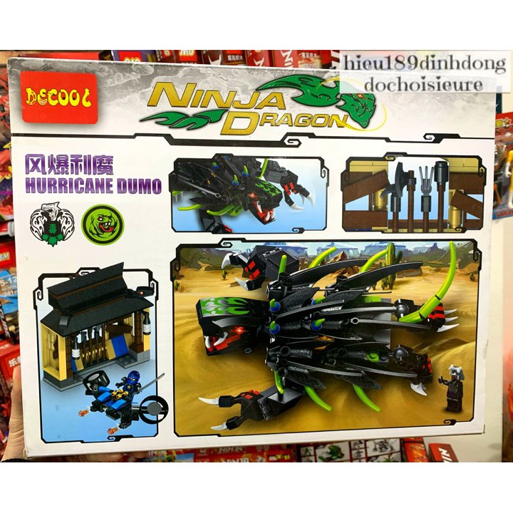 Lắp ráp xếp hình not Lego Ninjago Movie Hurricane Dumo, decool 20009 : Bão Dumo 387 khối