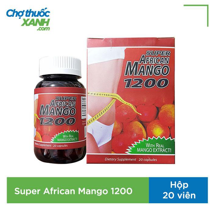 giảm cân Super African Mango 1200, Hộp 20 viên