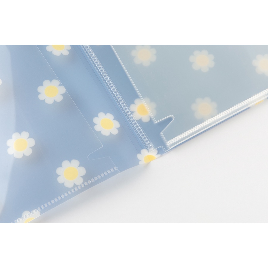 Bìa Đựng Tài Liệu ARTBOX Hàn Quốc Họa Tiết Hoa Cúc 8 Ngăn Xinh Xắn