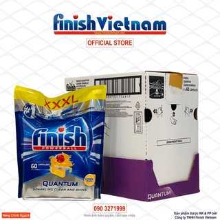 [CAO CẤP NHẤT] Viên rửa bát Finish Quantum 60 viên- quantum ultimate