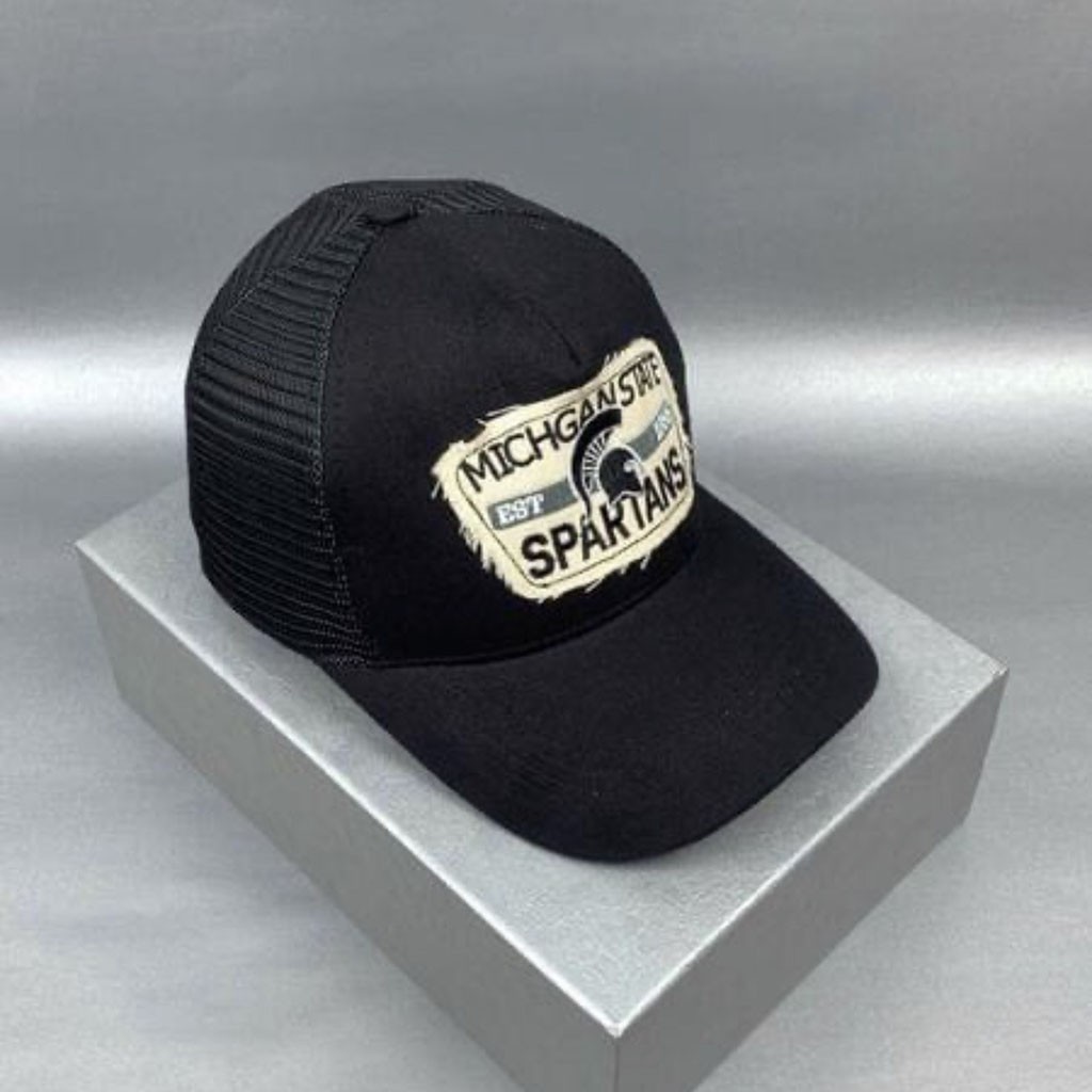 Mũ nón lưỡi trai American Michigan phối lưới cao cấp logo vuông khóa đồng