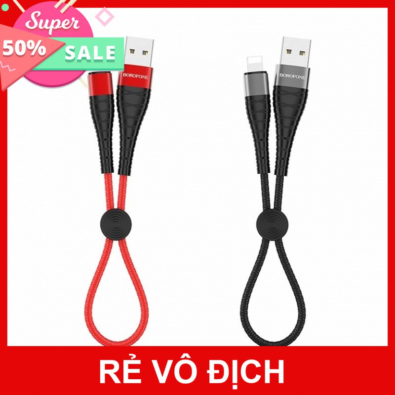 [FREESHIP] CÁP SẠC BOROFONE BX32 DÀI 25cm (MICRO-USB, IPHONE, TYPE-C) [HCM]