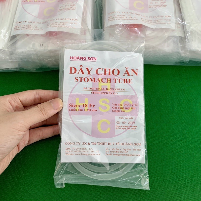 DÂY CHO ĂN SỐ 16-18 XÔNG DẠ DÀY FEEDING TUBE DÂY NUÔI ĂN
