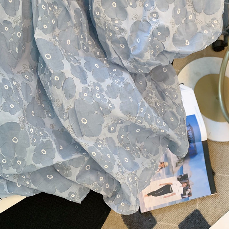 Áo Trễ Vai Tay Phồng Ngọt Ngào Nhẹ Nhàng Khí Chất