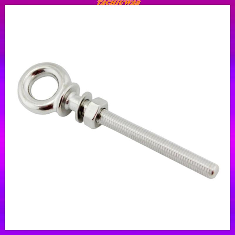 Bu Lông Mắt Bằng Thép Không Gỉ M6X60Mm Tachiuwa2 Kèm Đai Ốc Và Vòng Đệm