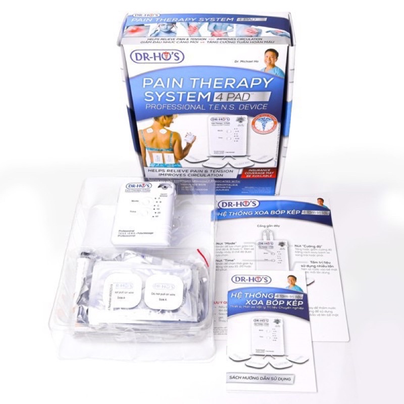 Máy massage, Máy massage xung điện trị liệu Dr' Ho New 40p bảo hành 3 năm