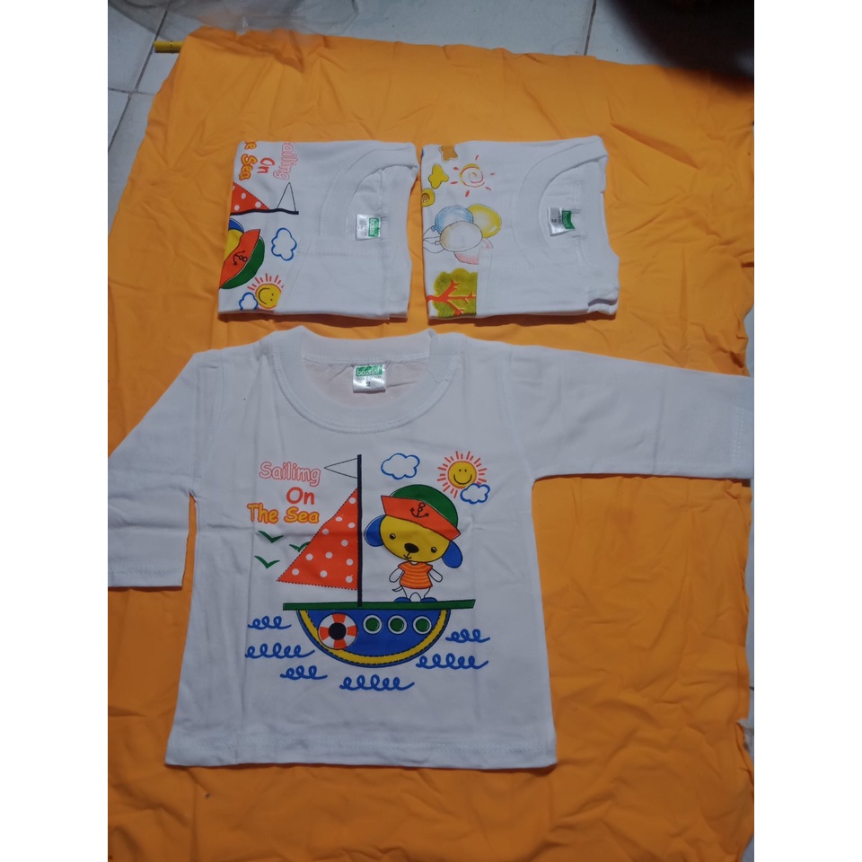 Áo sơ sinh dài tay cổ bo màu trắng 100% cotton cho bé từ 3 - 19kg