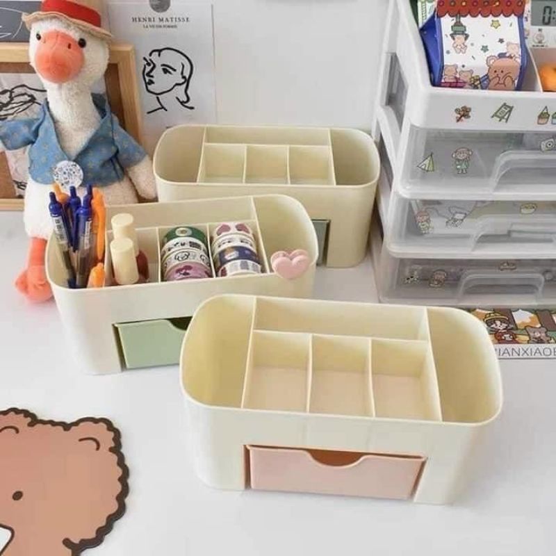 Kệ Đựng Mỹ Phẩm Đồ Trang Điểm Trang Sức  ngăn kéo tiện dụng decor xinh xắn , đa năng , đồ dùng học tập