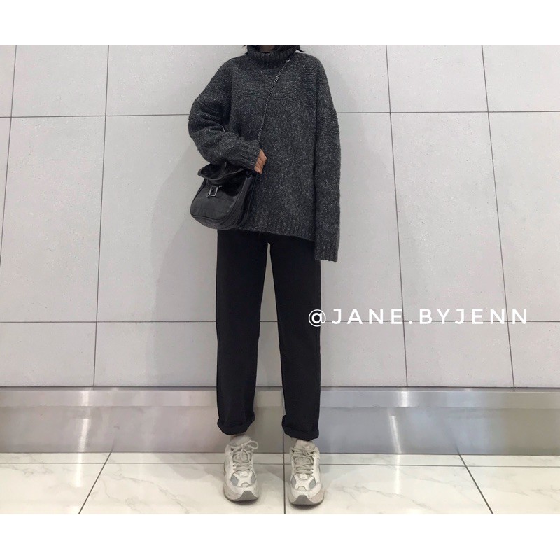 quần jean bagyy basic màu đen