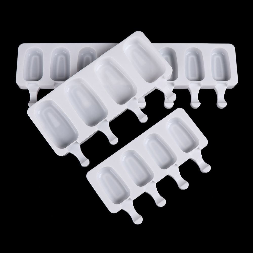 Khuôn Silicone Làm Kem Que 4/8 Ngăn Tiện Dụng