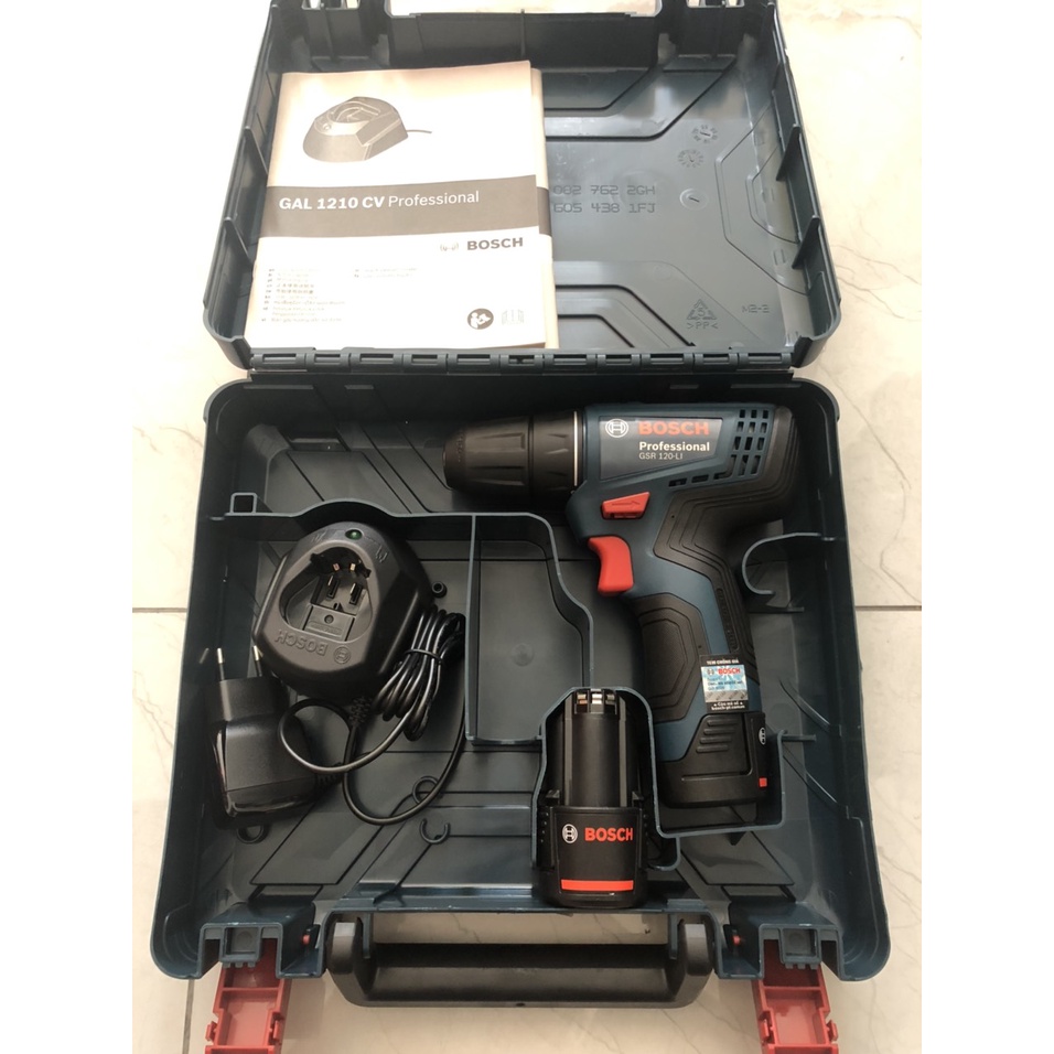 Máy khoan vặn vít dùng pin 12V Bosch GSR 120-LI GEN II /CHÍNH HÃNG/