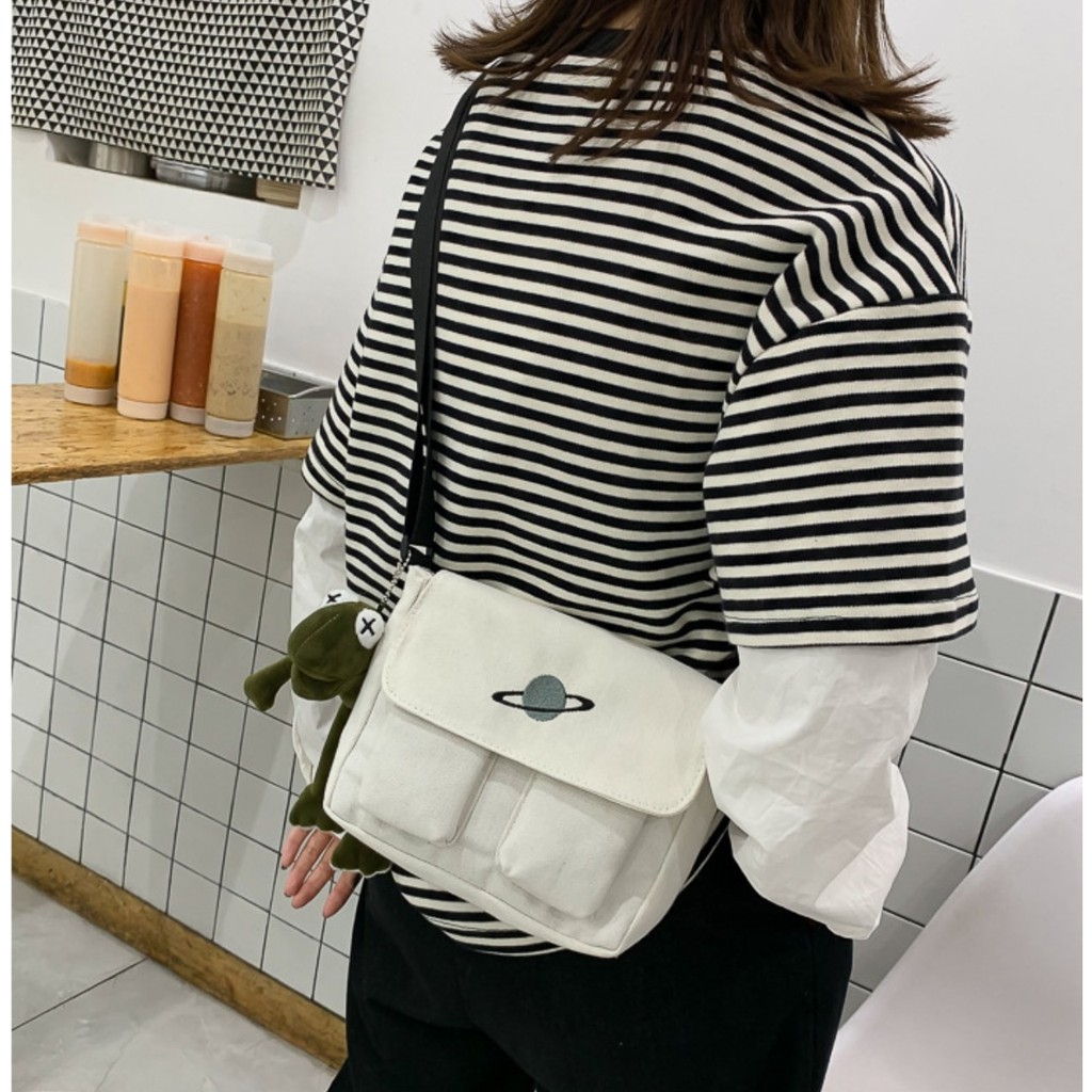 TÚI CHÉO VŨ TRỤ 2 NẮP BÉ