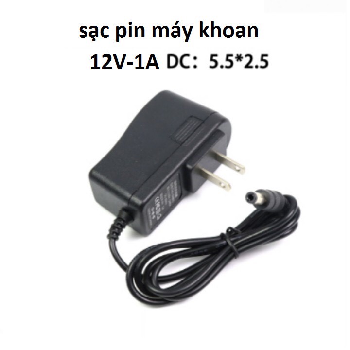 Sạc 12v dùng cho máy khoan pin và các loại máy dùng nguồn 12v